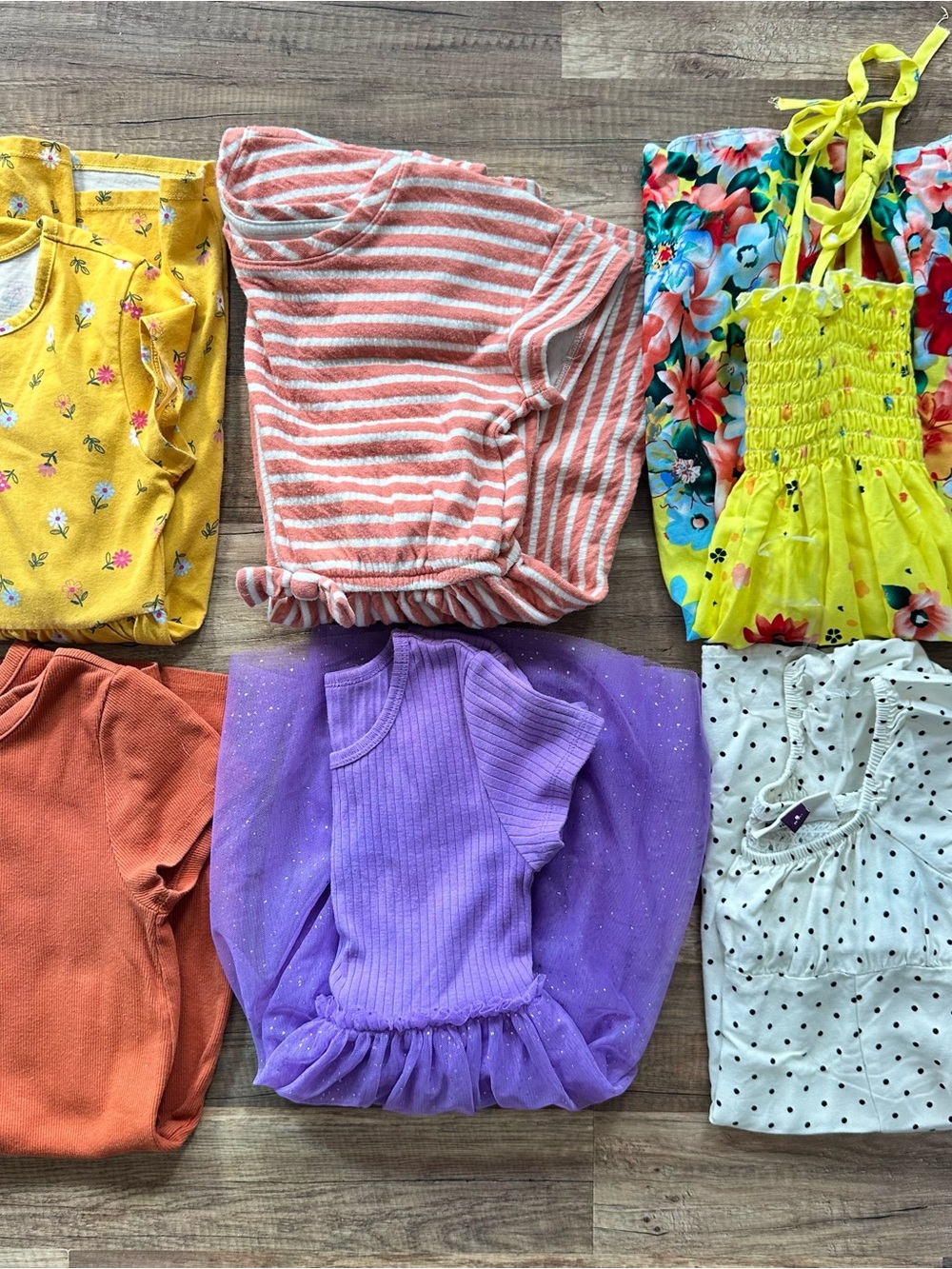 Lot of 6 Girls Dresses Size Small 6/6x Mixed Brands